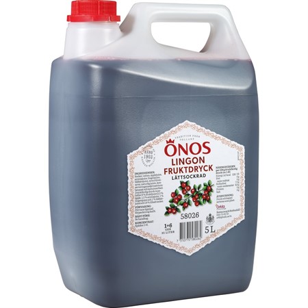 Lingon fruktdr lättsockrad 5L