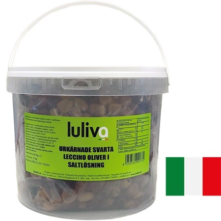 Oliv svart leccino urkärnade 4,5KG