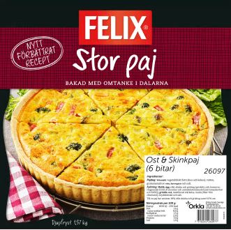 Ost & Skinkpaj 4x1,37kg FELIX