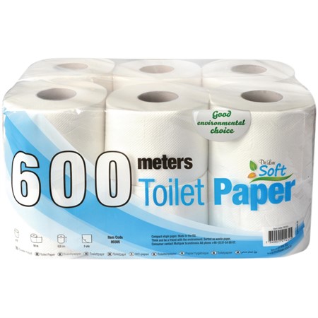 Toalettpapper 600m soft 50m/rulle 48st