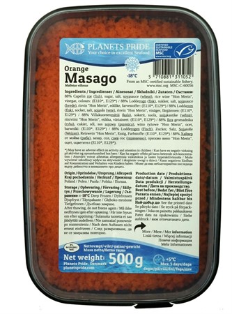 Masago Orange 12x500gram Planet pride
